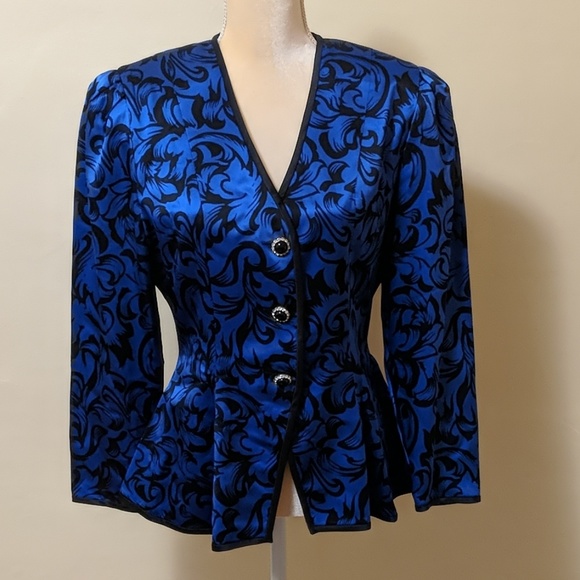 Point View Collection 100% silk Asian influenced - Picture 2 of 6